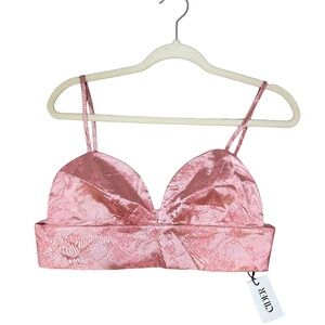 Cider Blush Satin Bralette or Top